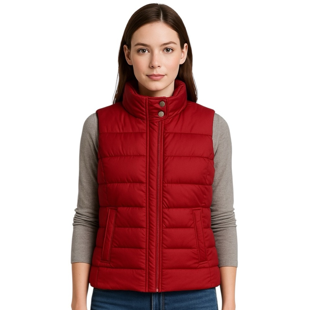 Ann Taylor LOFT Red Down Puffer Vest NWT Size XS